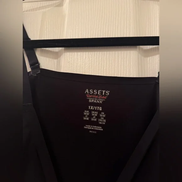 Assets Red Hot Label by Spanx Cami Body Briefer Shapewear | Black | 1X - Picture 5 of 6